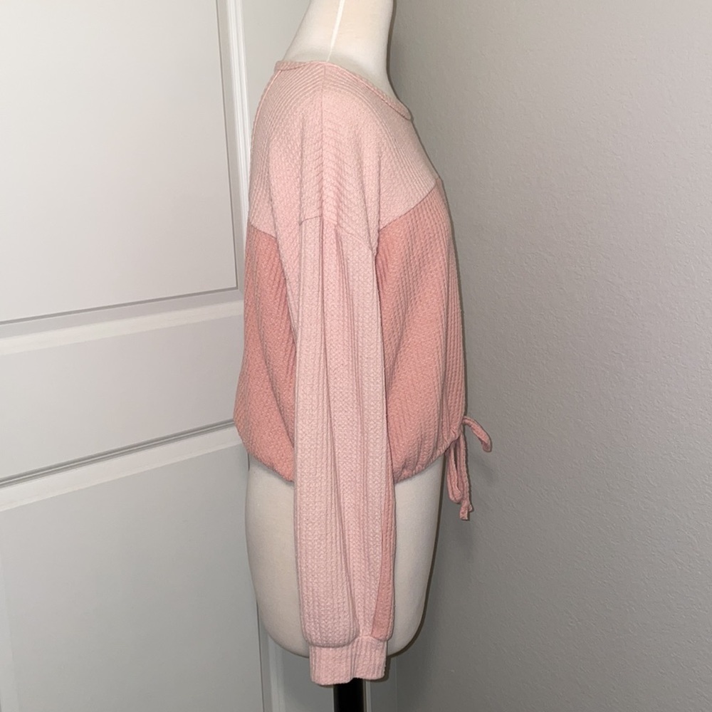 HOLLISTER long sleeve Open Back Waffle Knit shirt top in women’s XS . - Picture 7 of 10